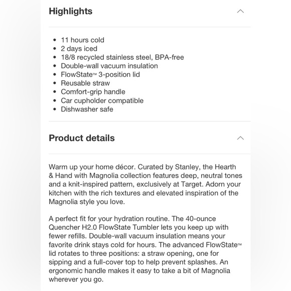 Stanley 40 oz Stainless Steel H2.0 FlowState Quencher Tumbler ✨Deep Clay Orange - Picture 8 of 12